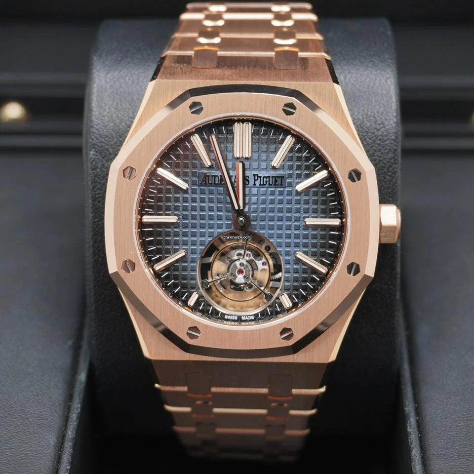 Audemars Piguet Royal Oak Flying Tourbillon – Rose Gold Blue Dial