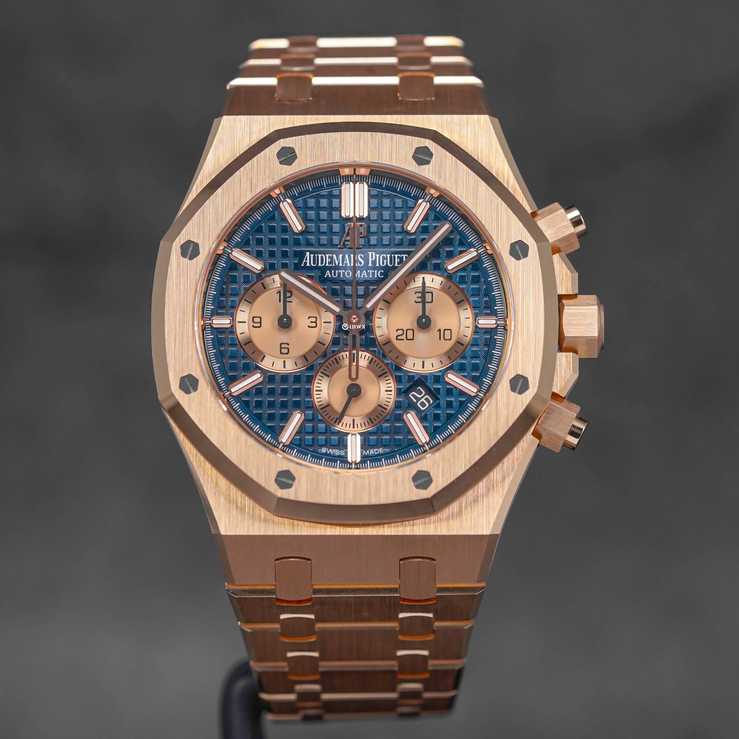 Audemars Piguet Royal Oak Chronograph – Full Rose Gold Blue Dial