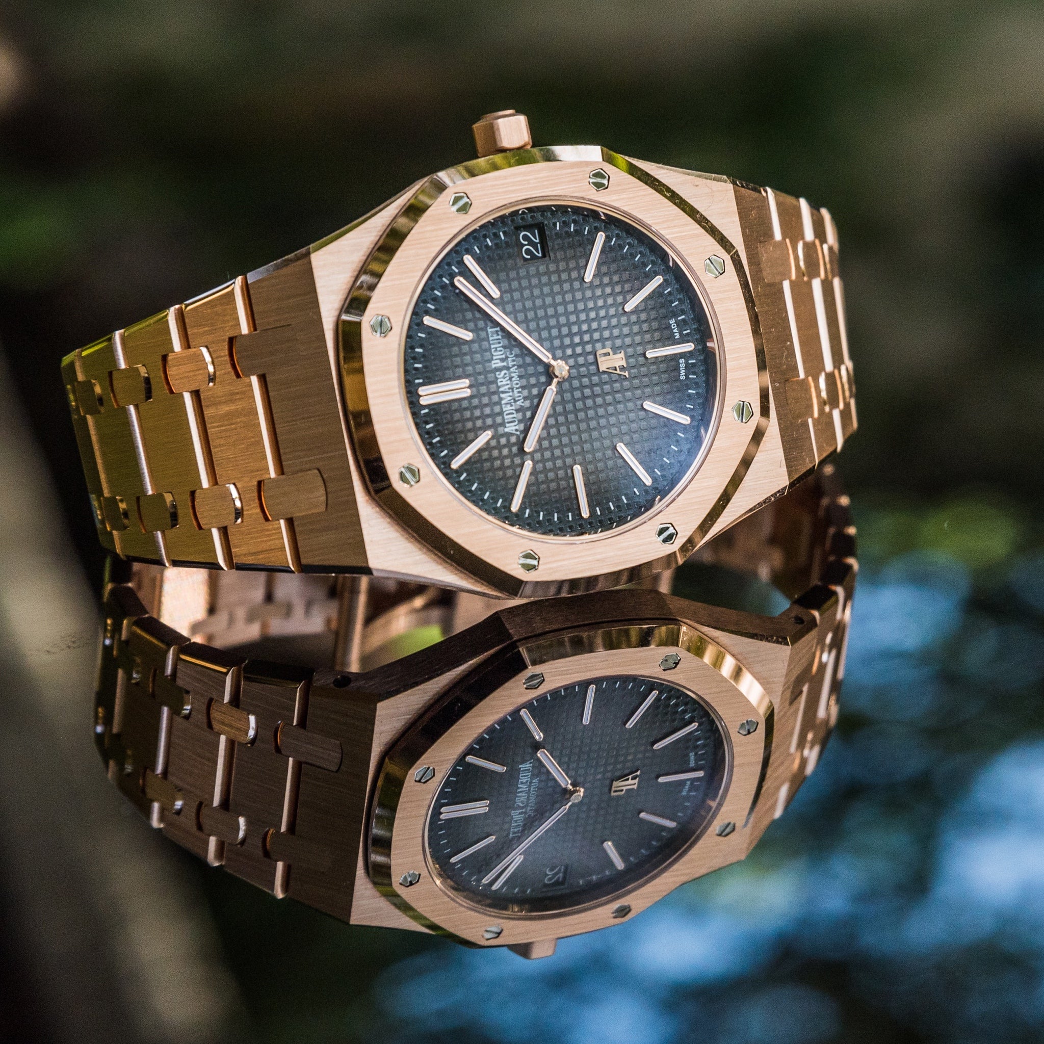 Audemars Piguet Royal Oak Selfwinding – 18K Pink Gold & Grey/Black Dial