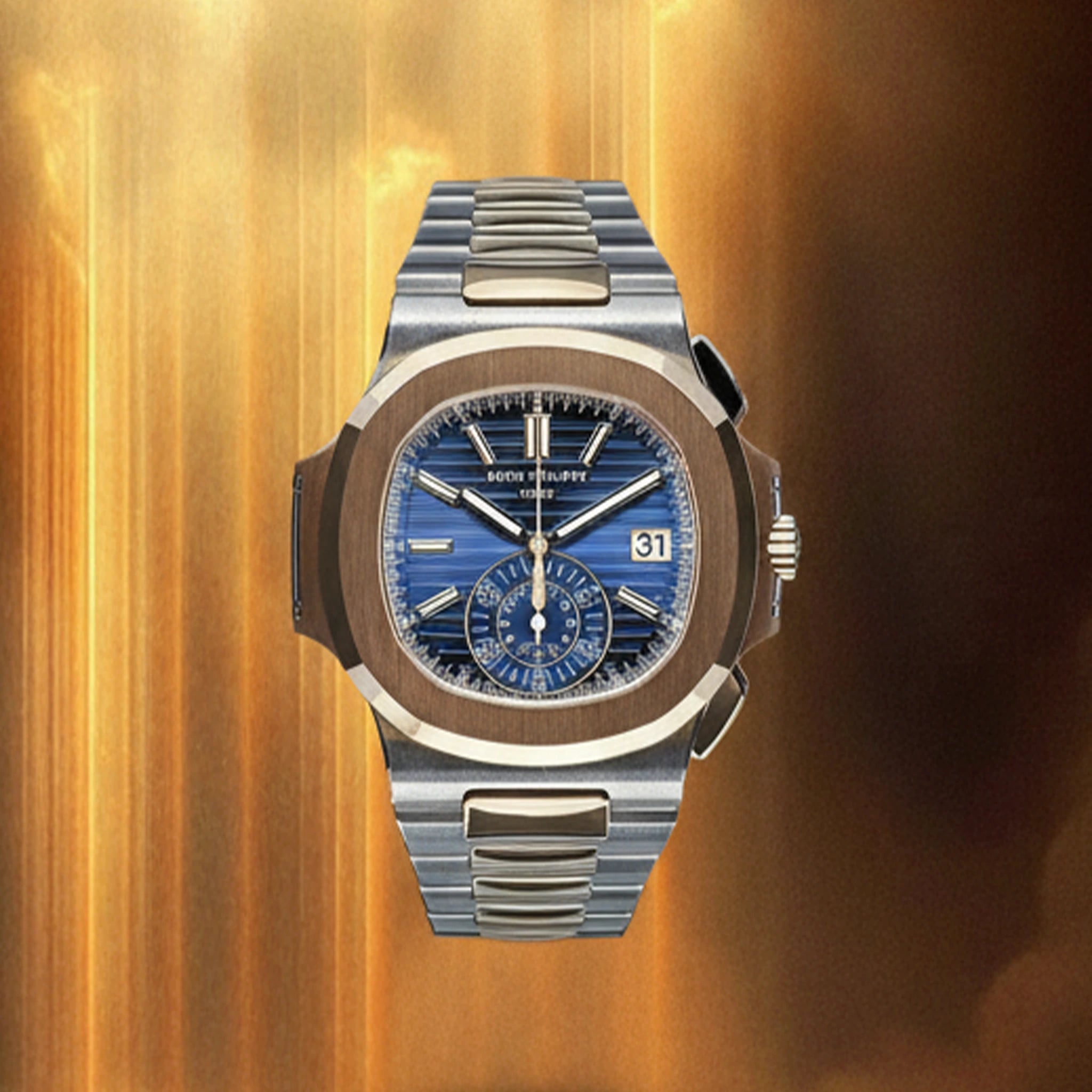 Patek Philippe Nautilus Chronograph – Two-Tone Blue Dial