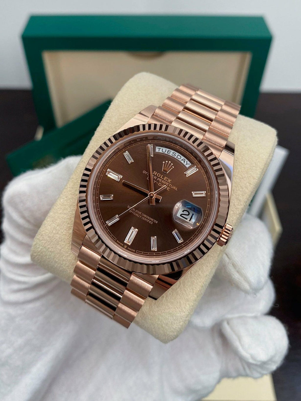 Rolex Oyster Perpetual Day-Date 40 – Chocolate/Brown Dial