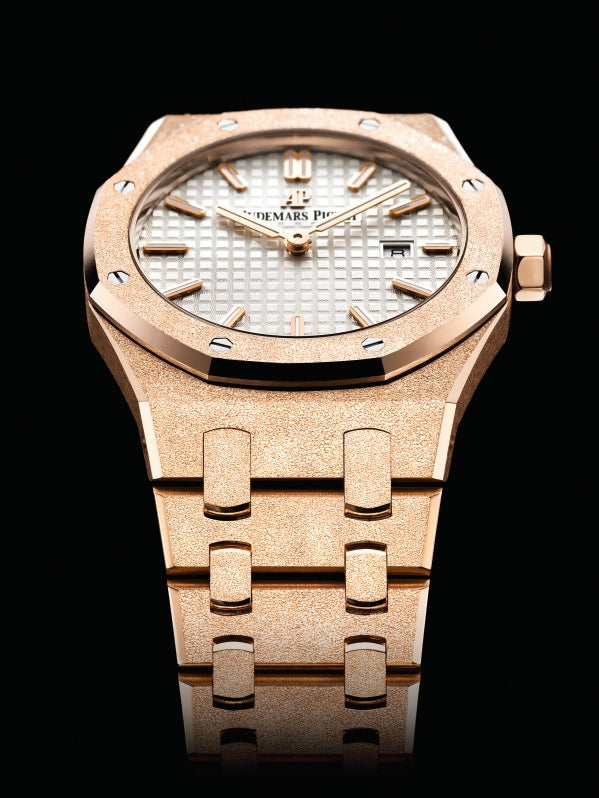Audemars Piguet Royal Oak Frosted Gold Selfwinding – 18K Pink Gold & Silver Dial