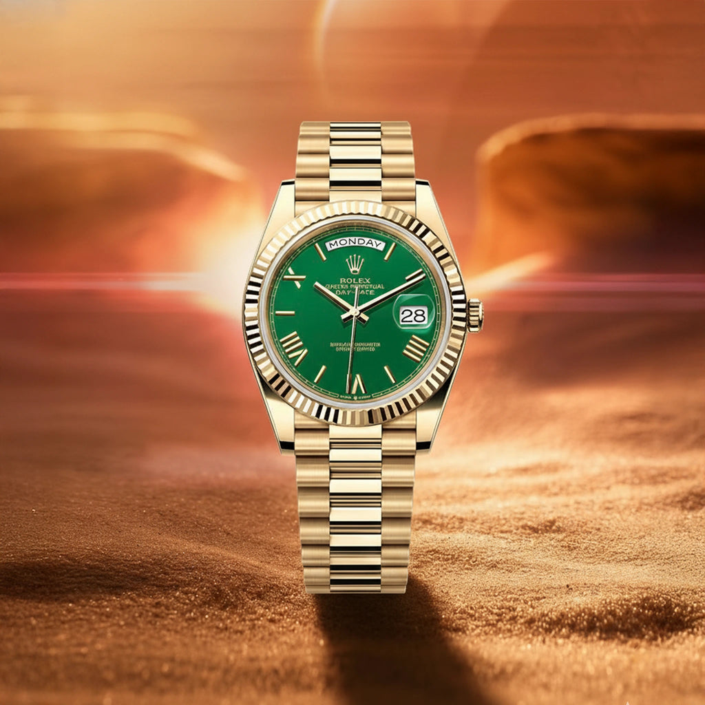 Rolex Oyster Perpetual Day-Date 40 Green Lacquer Dial
