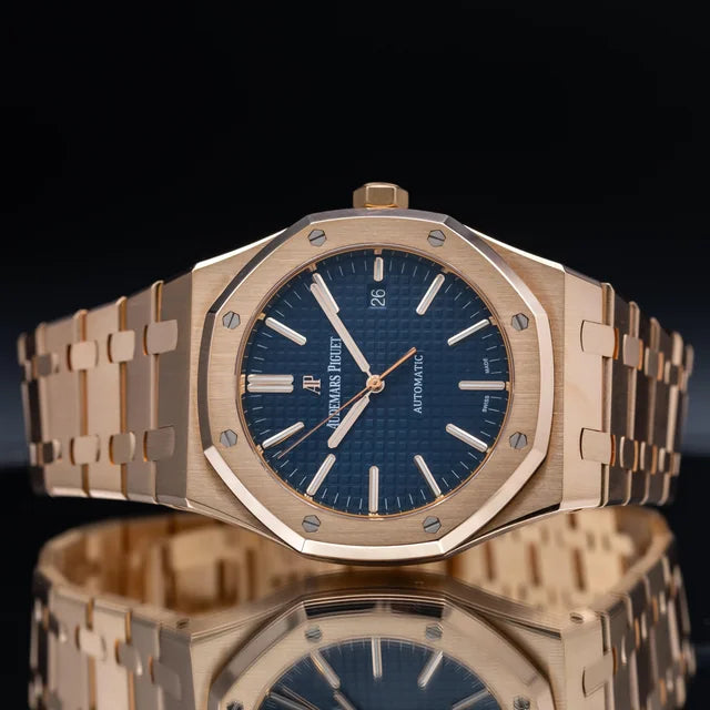 Audemars Piguet Royal Oak Selfwinding – 18K Pink Gold & Blue Dial