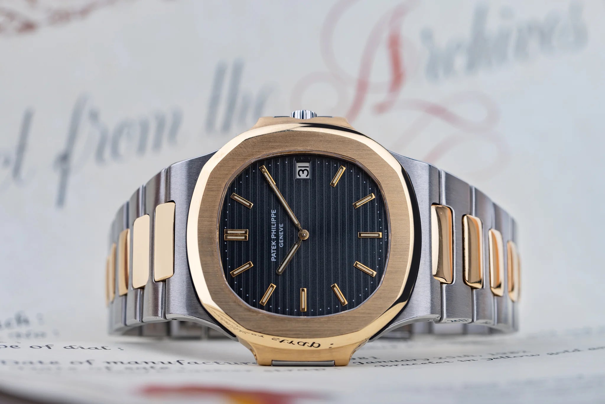 Patek Philippe Nautilus – Two-Tone Black Dial