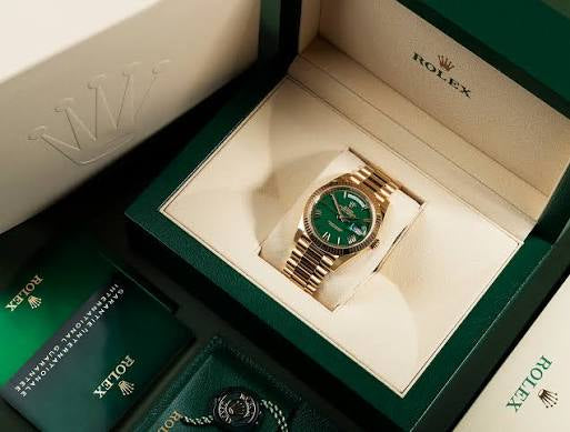 Rolex Oyster Perpetual Day-Date 40 Green Lacquer Dial