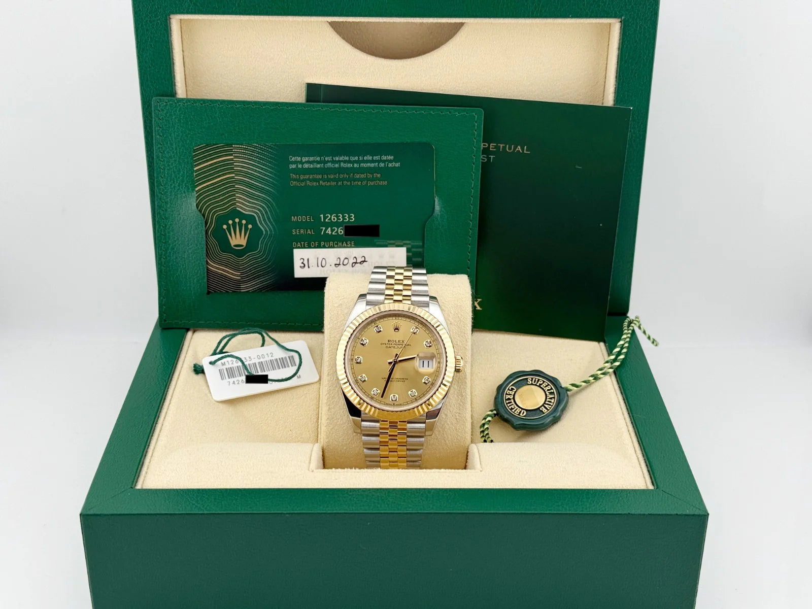 Rolex Oyster Perpetual Datejust 41 – Champagne Dial