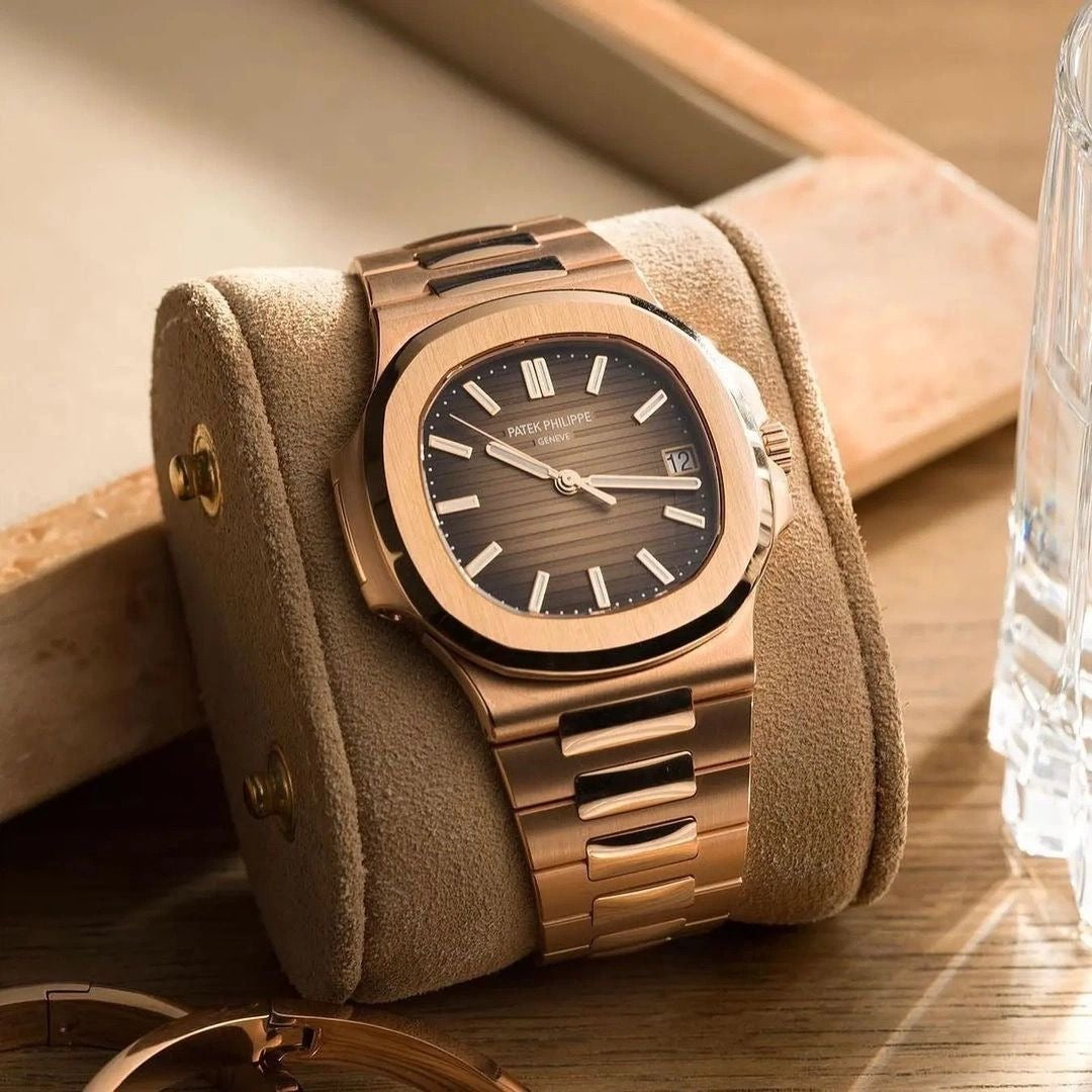 Luxirl Nautilus – Full Rose Gold Brown Dial