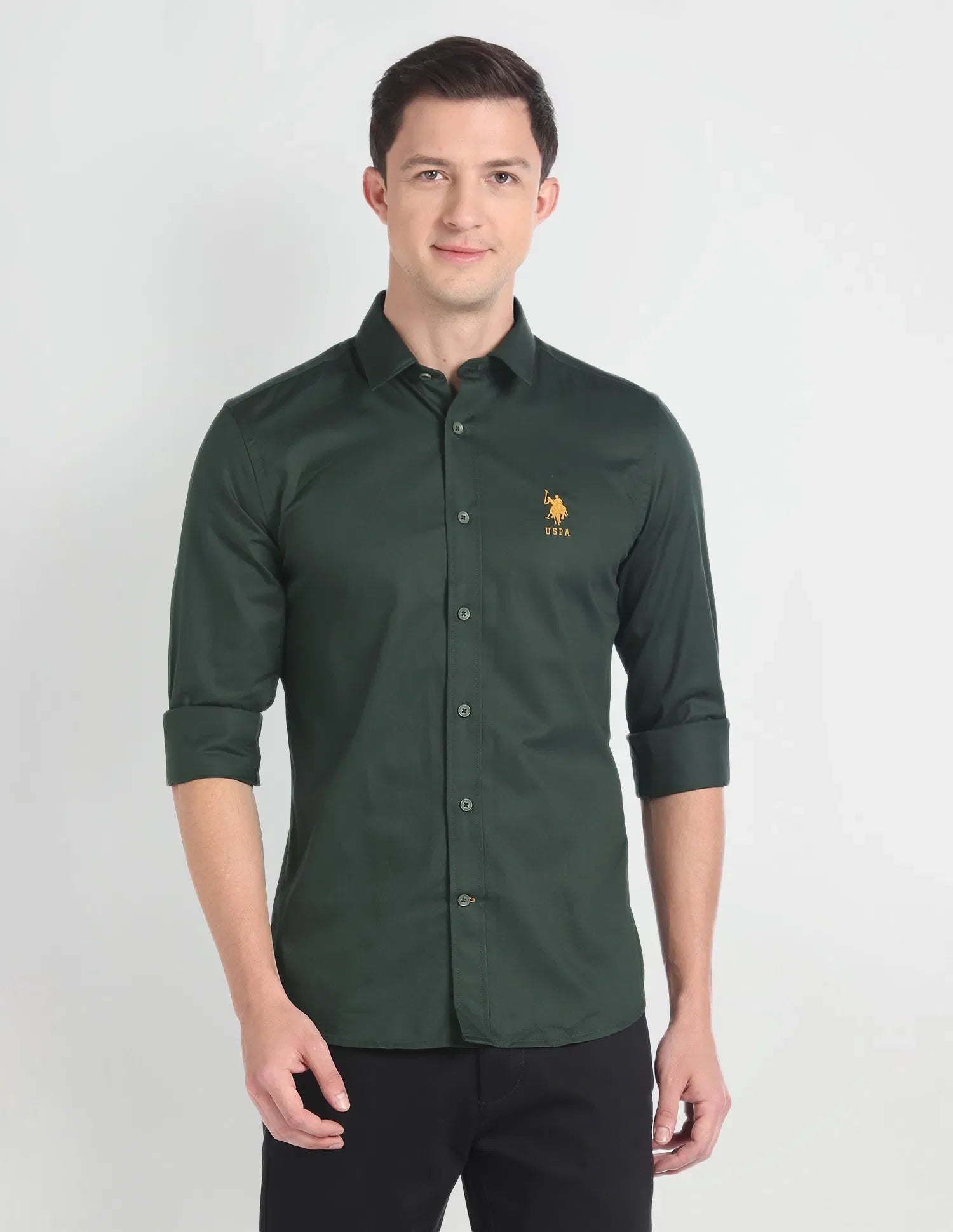 US POLO ASSN. Long sleeves Shirt (100% Cotton)