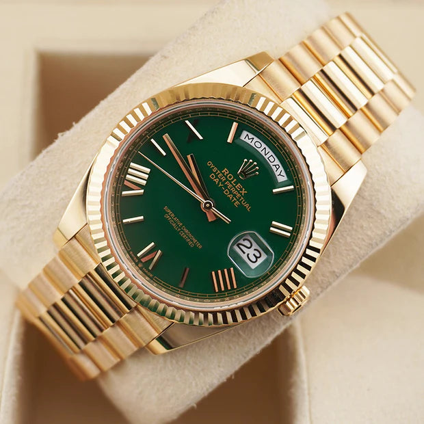 Rolex Oyster Perpetual Day-Date 40 Green Lacquer Dial