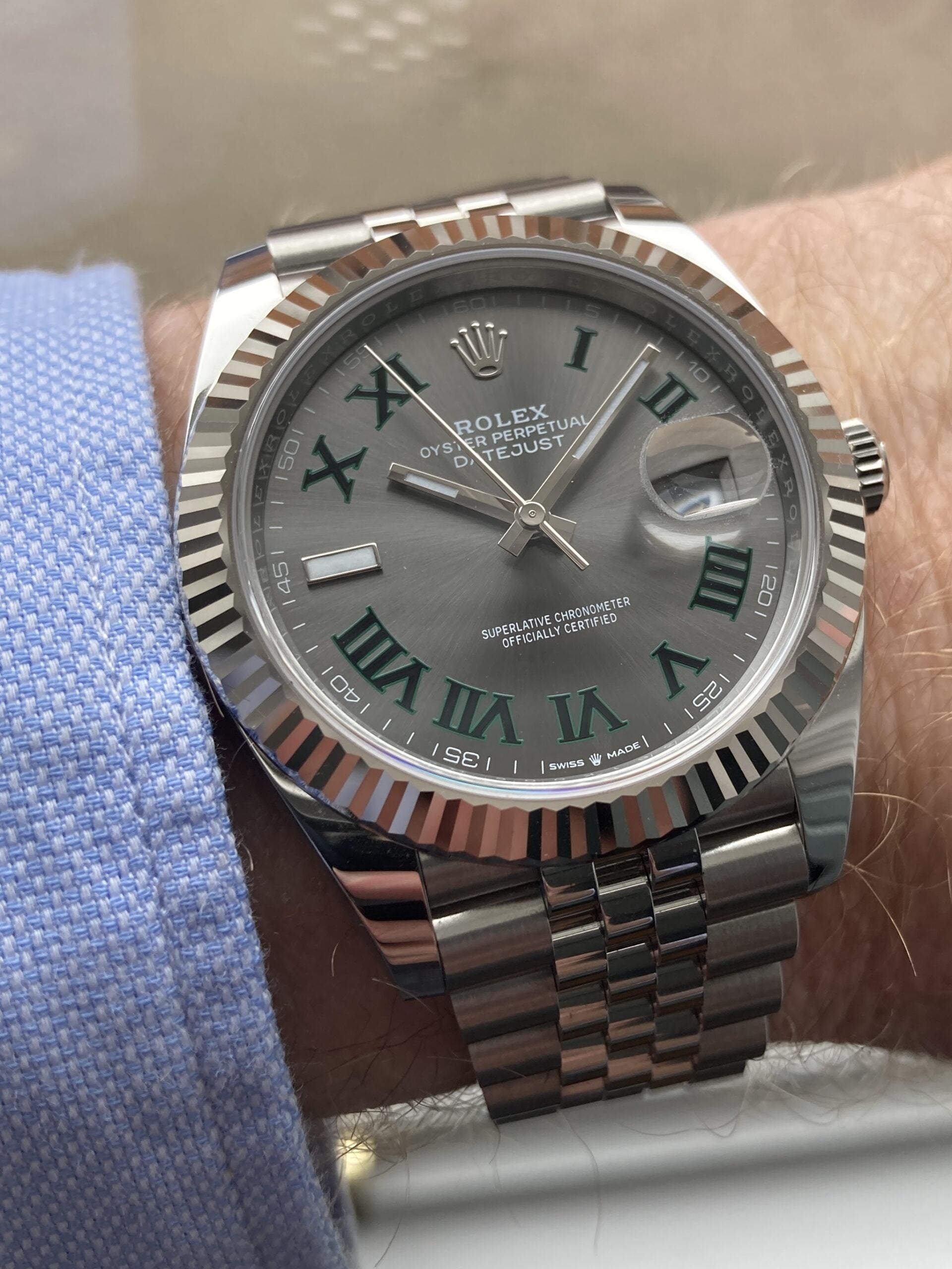 Rolex Oyster Perpetual Datejust 41 – Slate "Wimbledon"