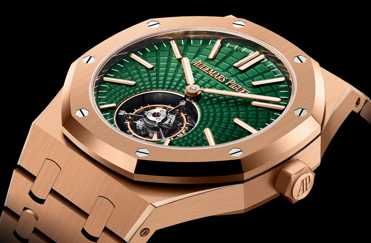 Audemars Piguet Royal Oak Selfwinding Flying Tourbillon – 18K Pink Gold & Green Dial