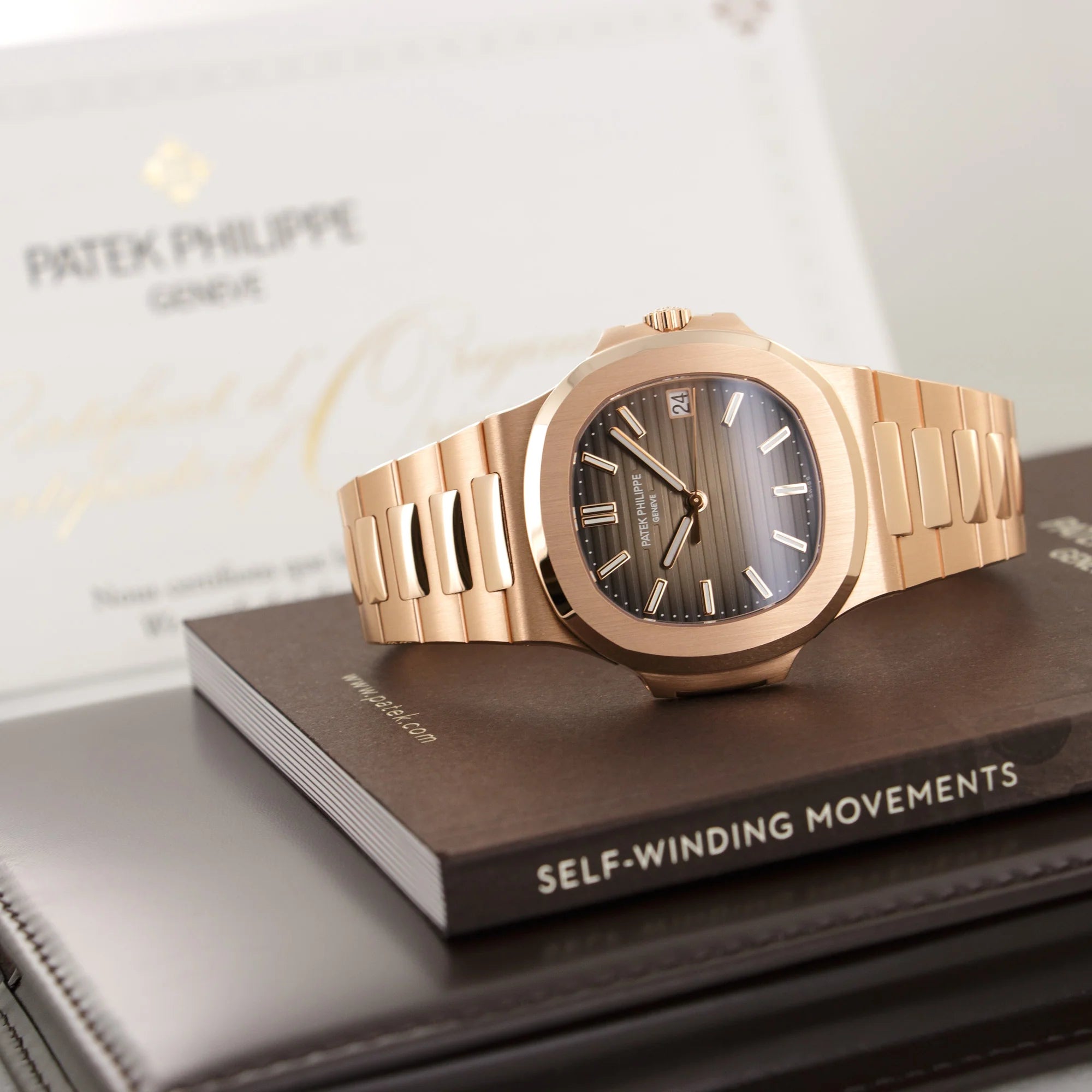 Luxirl Nautilus – Full Rose Gold Brown Dial