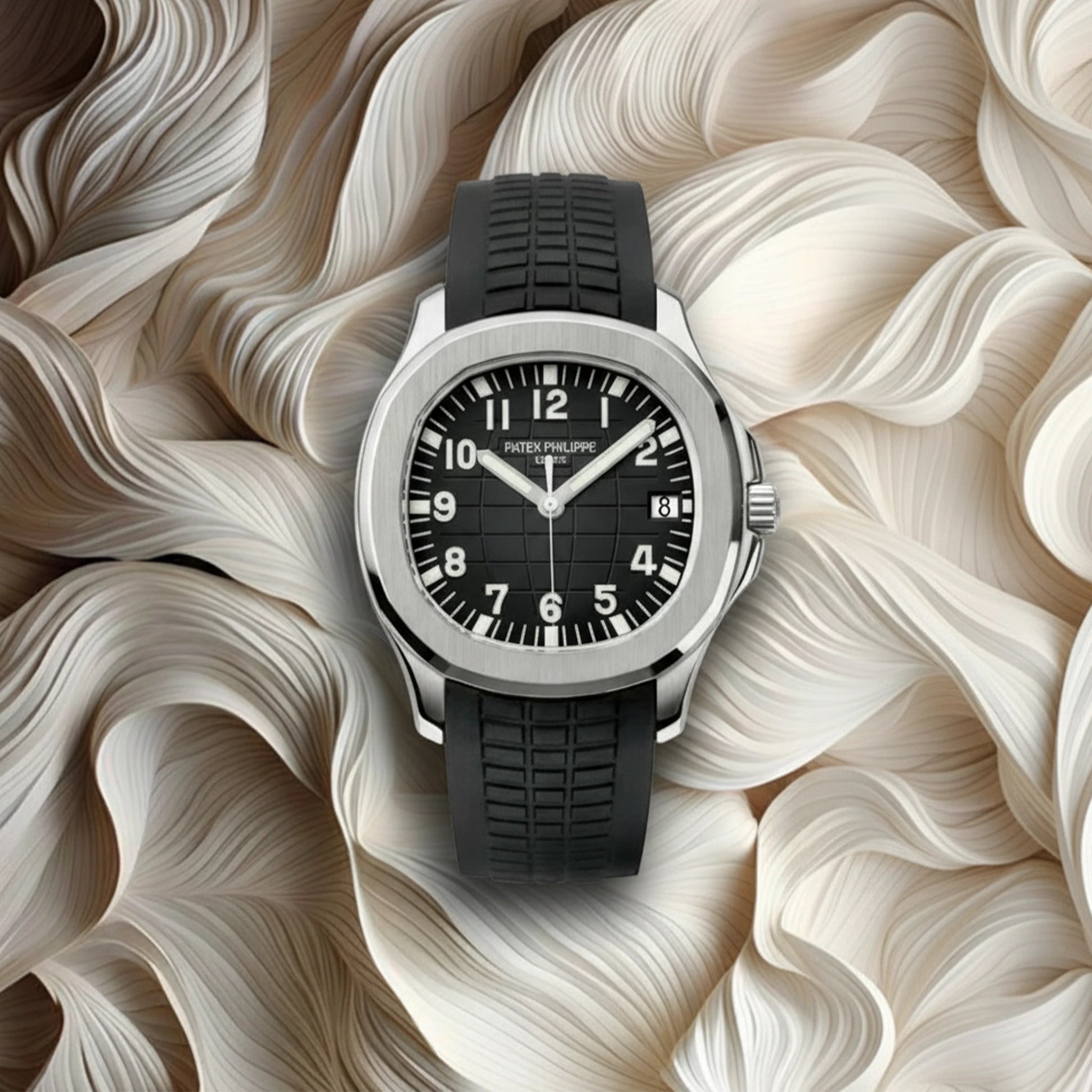 Patek Philippe Aquanaut – Black Dial on Strap