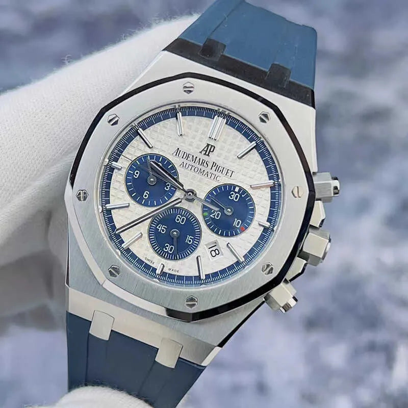 Audemars Piguet Royal Oak Offshore Chronograph – Steel, White/Silver Dial & Blue