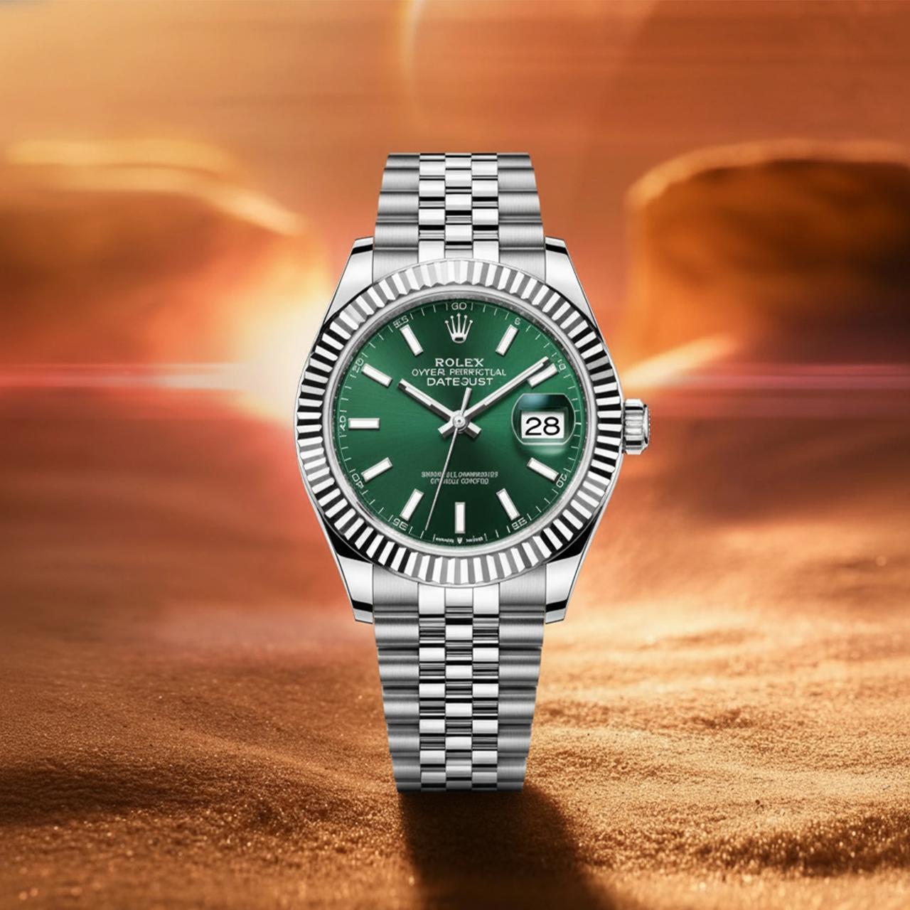 Datejust 41 – Green Dial on Jubilee