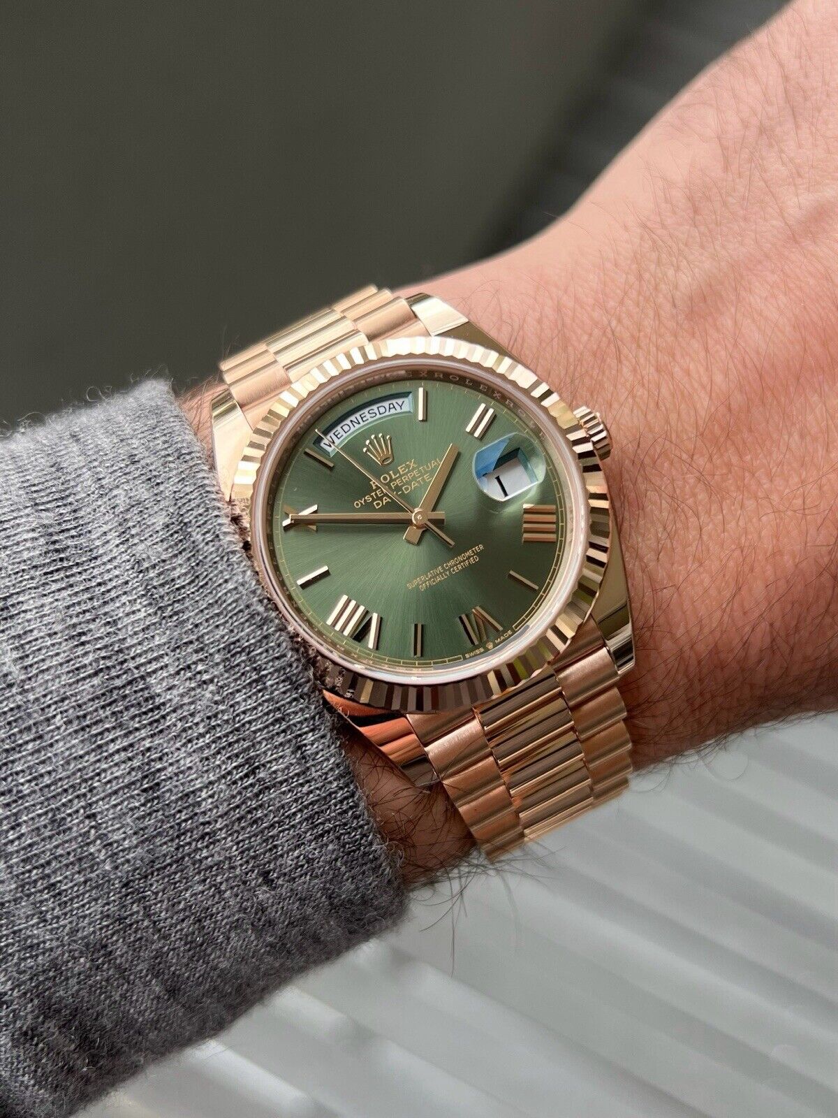 Rolex Day-Date 40 – Olive Green Dial Eve