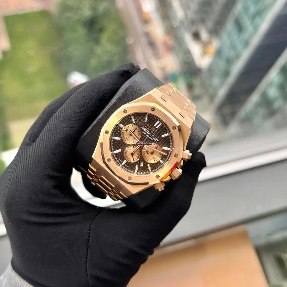 Audemars Piguet Royal Oak Chronograph – Full Rose Gold Brown Dial