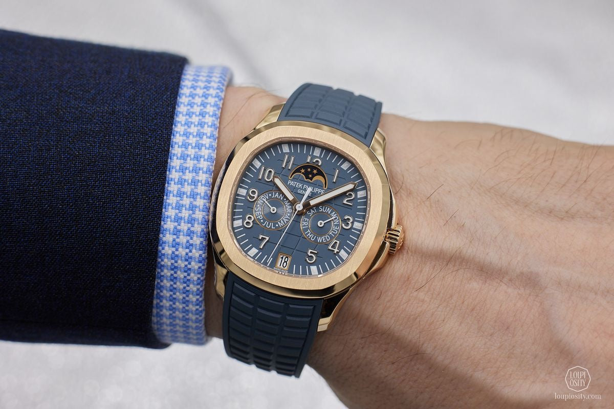 Patek Philippe Aquanaut Luce Annual Calendar Travel Time – Rose Gold