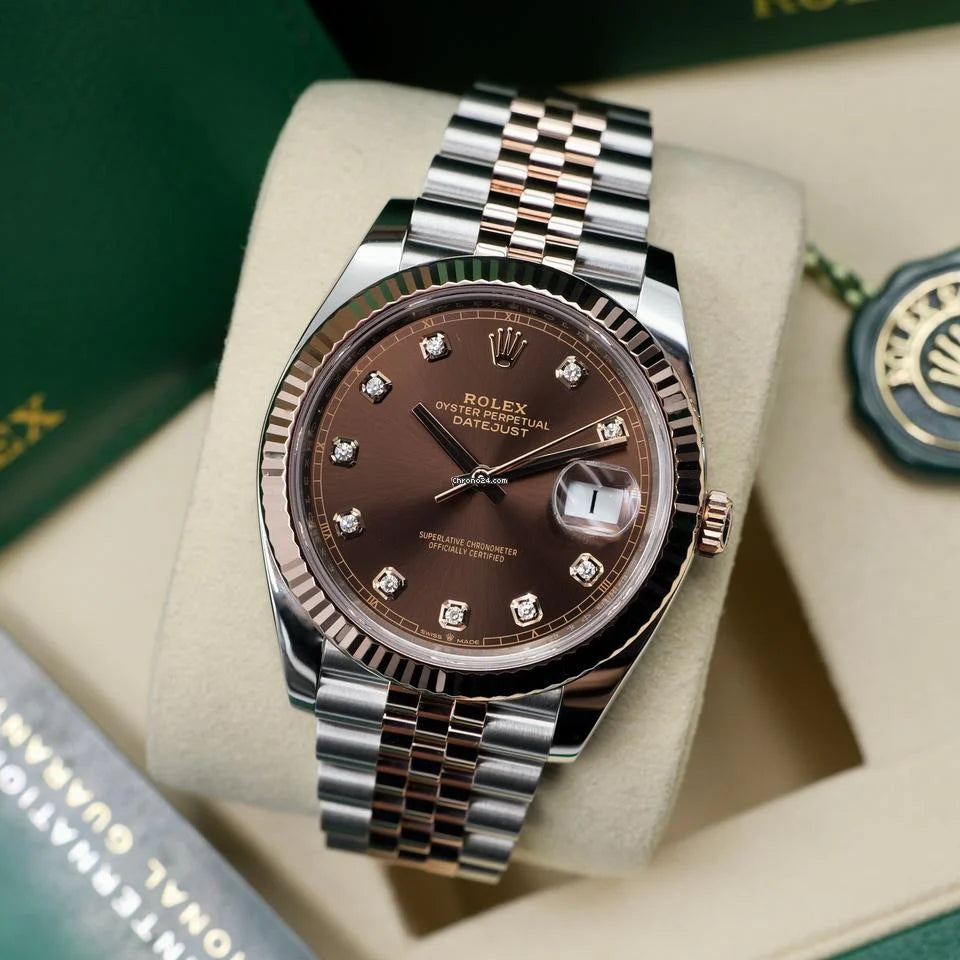 Rolex Oyster Perpetual Datejust 41 – Brown Diamond Dial