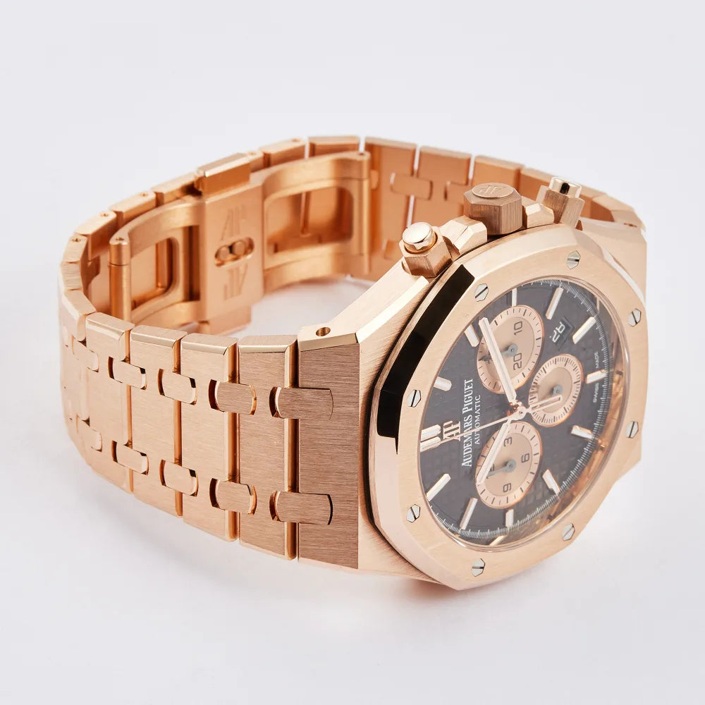 Audemars Piguet Royal Oak Chronograph – Full Rose Gold Brown Dial