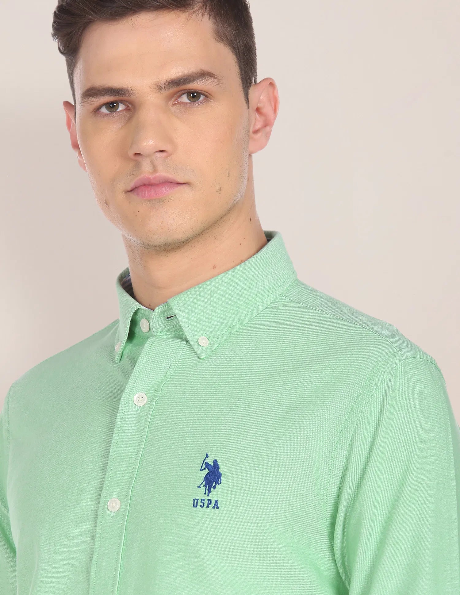 US POLO ASSN. Shirt “green” (100% Cotton)