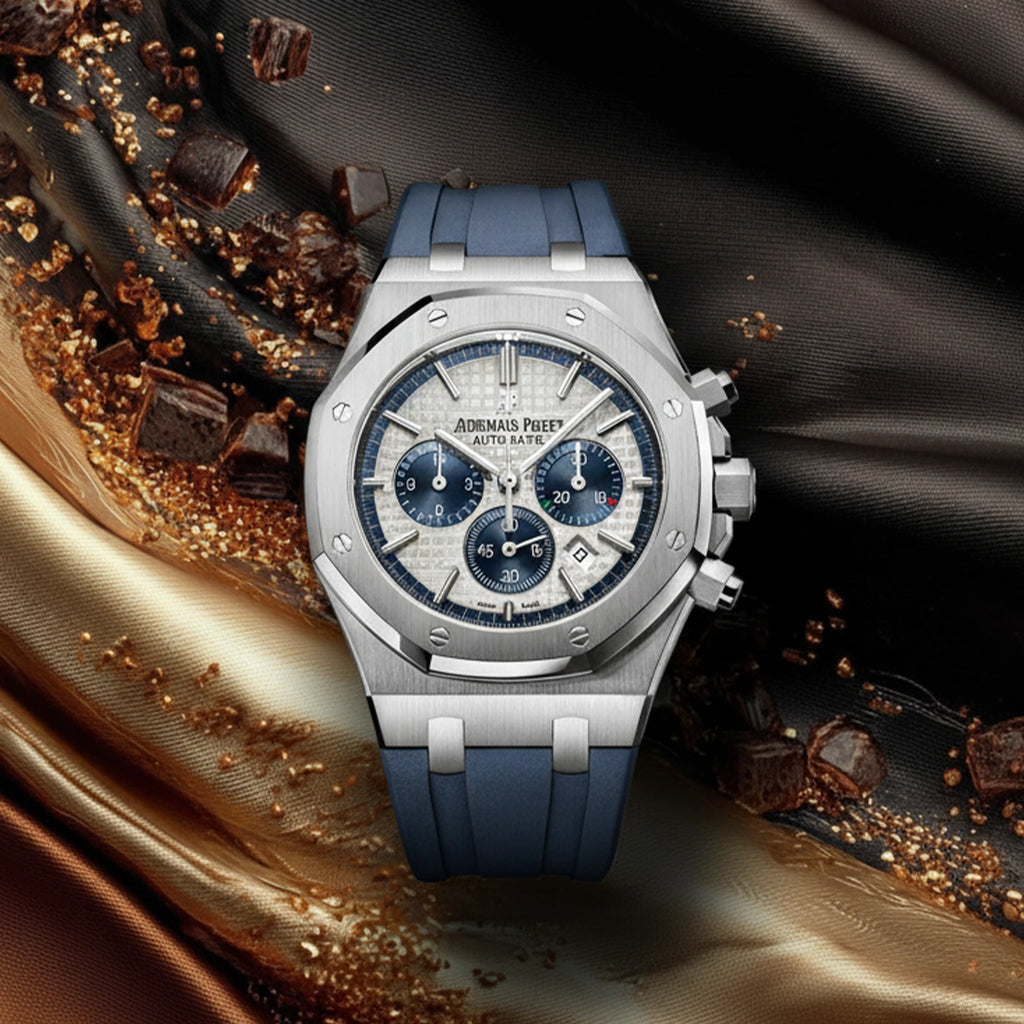 Audemars Piguet Royal Oak Offshore Chronograph – Steel, White/Silver Dial & Blue