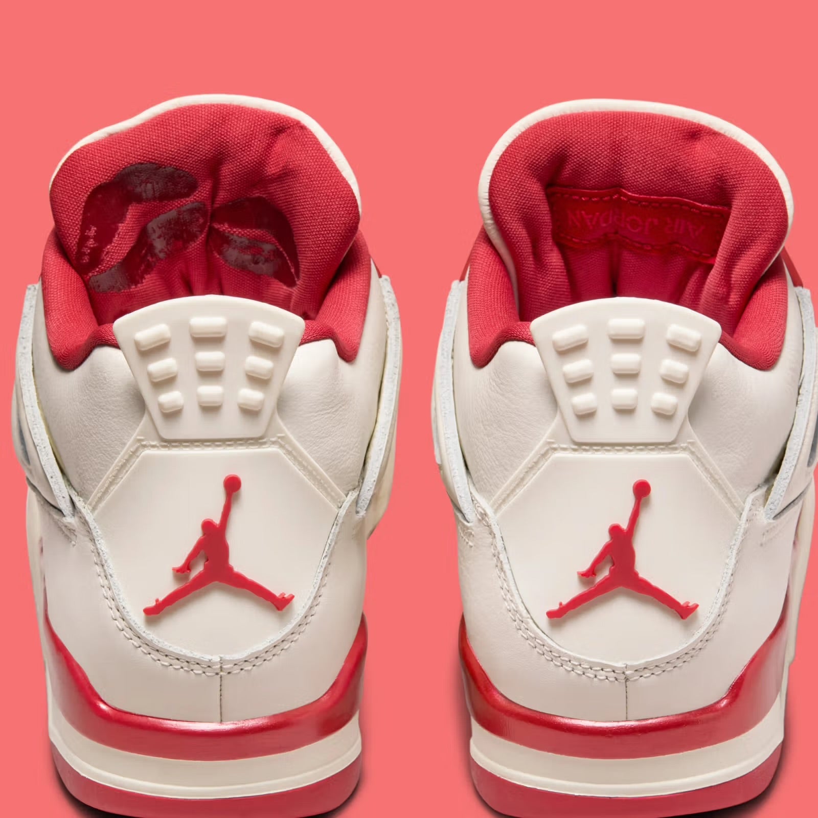 AIR Jordon 4 white & red valentine