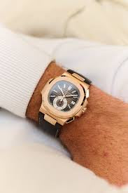 Patek Philippe Nautilus Chronograph – Rose Gold Strap