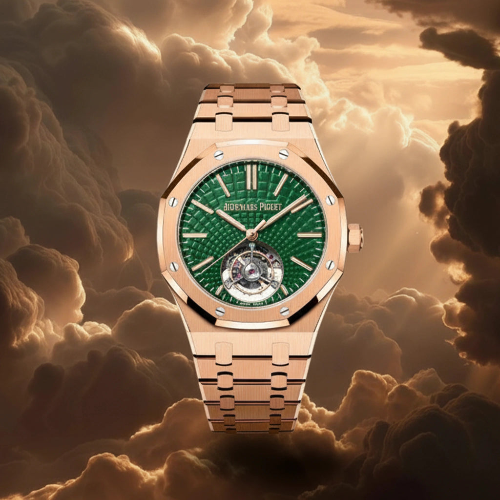 Audemars Piguet Royal Oak Selfwinding Flying Tourbillon – 18K Pink Gold & Green Dial