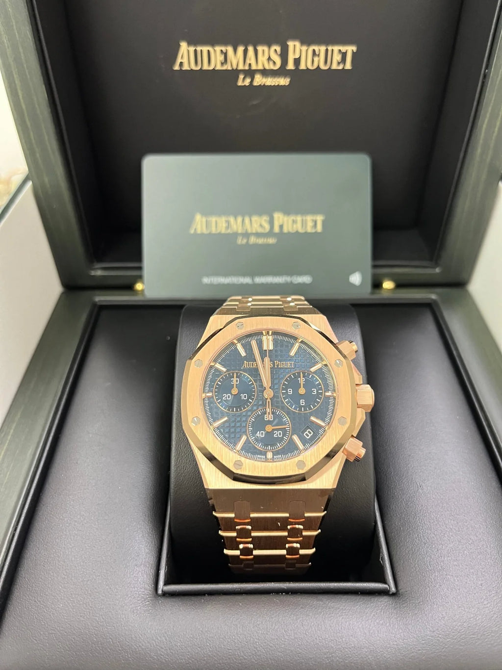 Audemars Piguet Royal Oak Chronograph – Full Rose Gold Blue Dial