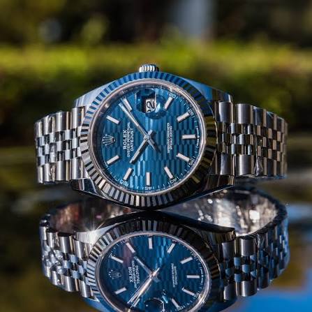 Rolex Datejust 41 – Blue Dial – Stainless Steel – Jubilee Bracelet – Fluted Bezel