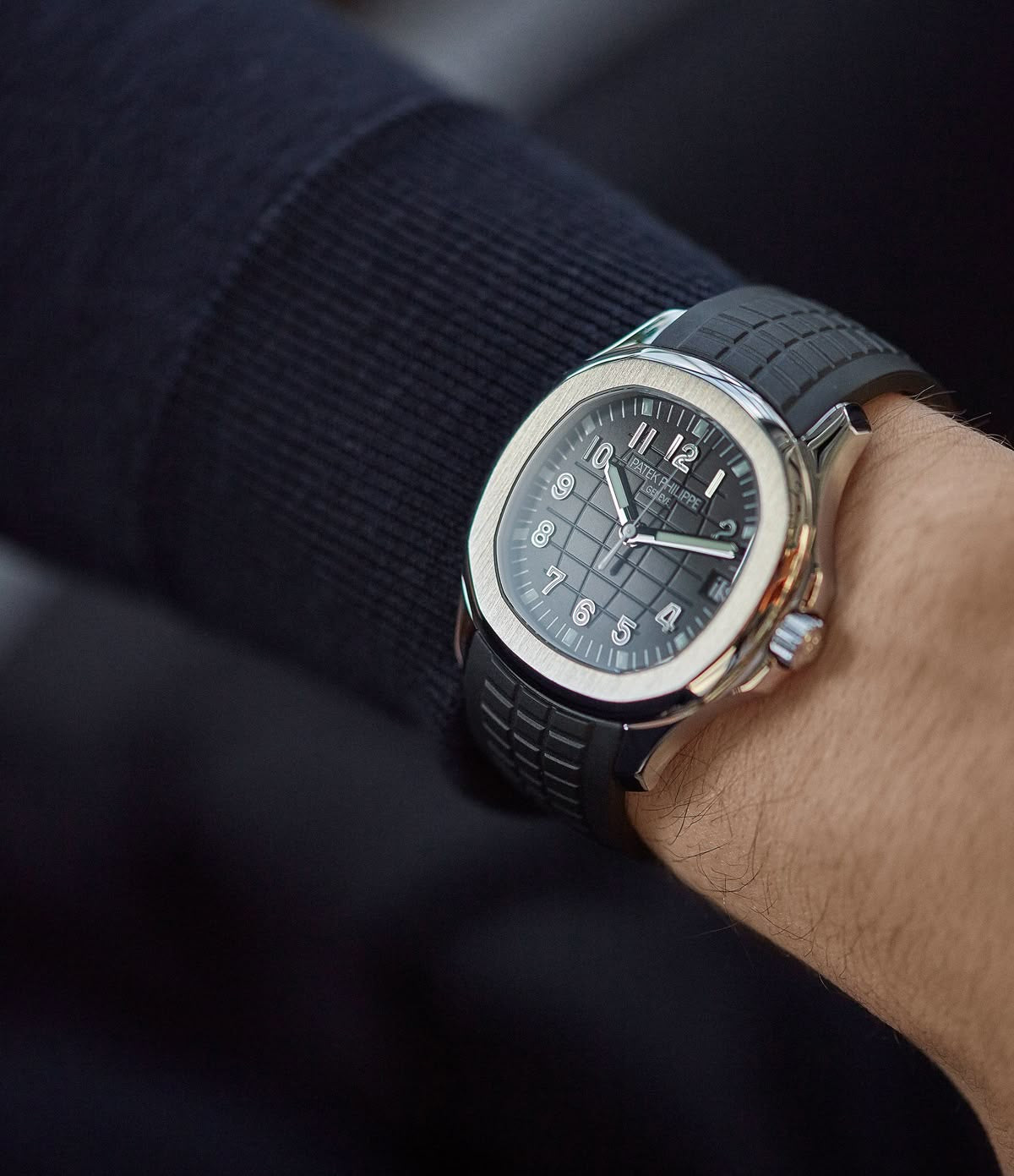 Patek Philippe Aquanaut – Black Dial on Strap