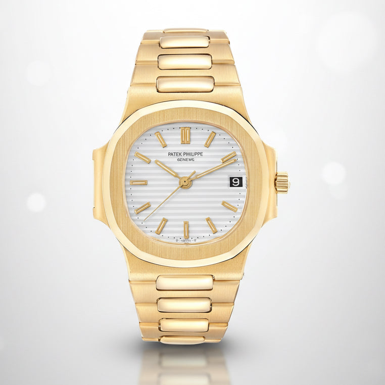 Patek Philippe Nautilus – Full Yellow Gold White Dial
